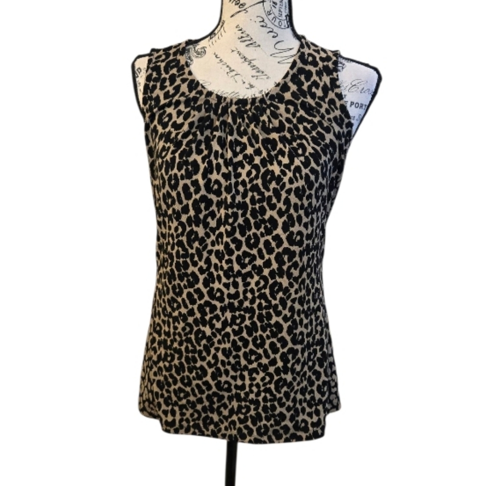 Banana Republic Leopard Print Sleeveless Top